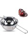 MIBRU Bowl 400ml Chocolate Melting Pot Saucepan for Melting Butter, Chocolate, Sugar or Cheese, 304