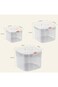 U HOOME Rice Storage Container,Large Food Container Rice Dispenser,Dry Food Storage Container,Pet F