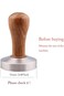 Omgogo Stainless Steel Coffee Tamper 51mm Barista Espresso Base Coffee Bean Press