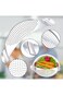 NALACAL Half Moon Pan Strainer, Stainless Steel Kitchen Pasta Strainer Pots Colanders, Made High-qu