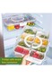 ALMEKAQUZ Split Tray with Lid and Handle,Snack Box, Food Tray, Vegetable, Fruit, Vegetable, Candy F