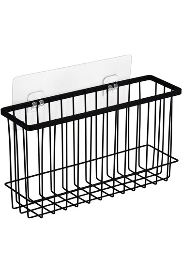 سلة مطبخ خزنة معلقة، سلة تنظيم مثبتة على الحائط، سلة تخزين معلقة للمطبخ مع S