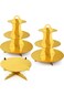 MAKINGTEC 3 PCS Cardboard Cupcake Stand 2 Set of 3 Tier Cupcake Stand for 24 Cupcakes and 1 Large C
