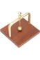 XUMIUZIY Wood Napkin Holder for Table, Square Tabletop Napkin Dispenser with Metal Lifting Ball, De