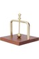 XUMIUZIY Wood Napkin Holder for Table, Square Tabletop Napkin Dispenser with Metal Lifting Ball, De