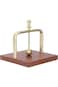 XUMIUZIY Wood Napkin Holder for Table, Square Tabletop Napkin Dispenser with Metal Lifting Ball, De