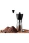 Manual Coffee Grinder, Hand Portable Bean Mill Stainless Steel Handle Adjustable Ceramic Burr Assem