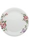 Abir Melamine Round Plate 50 CM / 19.69 INCH White Floral Design For Food Kitchen Use Outdoor &amp; Res