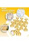 ELECDON Drawing Pin, 12pcs Metal Magnetic Push Pins Magnetic Thumb Tacks, Practical Fridge Magnets,