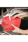 Joyzzz Silicone Oven Mitt, 1 Pair Waterproof Heat Resistant Kitchen Long Cotton Bbq Baking Gloves,