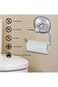 Suction Toilet Roll Holder, Wall Mounted Toilet Paper Roll Holder, without drilling, chrome Bathroo
