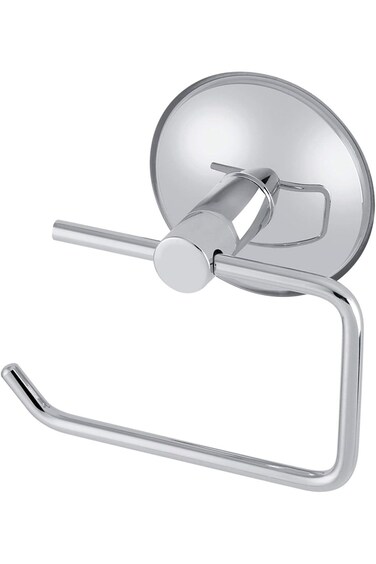 Suction Toilet Roll Holder, Wall Mounted Toilet Paper Roll Holder, without drilling, chrome Bathroo