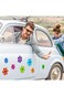 TERRIFI Car Magnet Decorations Magnetic Flower Decals Fridge Magnets 60s Multi-Color Flower Cutout