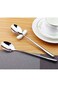 MIUPOO Xujia Korean Spoon,Stainless Steel Long Handle Soup Spoons,Long Tablespoon,Coffee Spoon,Silv