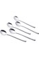 MIUPOO Xujia Korean Spoon,Stainless Steel Long Handle Soup Spoons,Long Tablespoon,Coffee Spoon,Silv