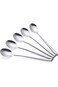 MIUPOO Xujia Korean Spoon,Stainless Steel Long Handle Soup Spoons,Long Tablespoon,Coffee Spoon,Silv