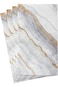 Caspari Marble Paper Guest Towel Napkins in Grey, 15 Per Package