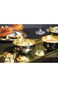 Artesa Serving Platter with Tapas Dishes in Gift Box, Galvanised Steel, Metallic Blue/Brass