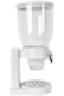 Nessan White Cereal Dispenser Dry Food Countertop Kitchen Tools Storage Container, Dry Food Dispens