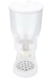 Nessan White Cereal Dispenser Dry Food Countertop Kitchen Tools Storage Container, Dry Food Dispens