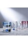 Rose Heart Glass Cup, 3D Gradient Glass Water Cup, 350ml Iced Coffee Cups, Drinking Glasses for Jui