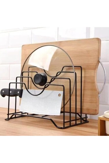 حامل لوح التقطيع من URbazaar، حامل غطاء وعاء، منظم لوح التقطيع، حامل متعدد الوظائف R