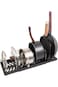 Andgogo Pot Rack -Expandable Pan Organizer for Cabinet,Pot Lid Holder with 6 Adjustable Compartment