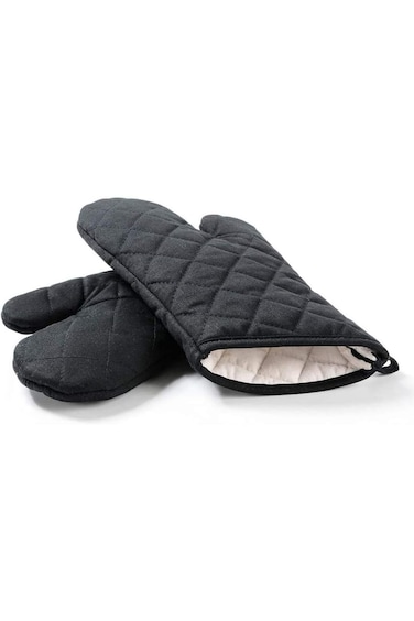 DELFINO Oven Mitts Professional Heat Kitchen Resistance Oven Soft Cotton Gloves for Grilling Cookin
