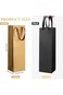 NALACAL 20 Pcs Wine Gift Bags Bulk - Paper Wine Bottle Bags with Handles - Perfect for Weddings, Pa