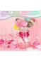 Excefore 200 Pcs Iridescent Paper Straws Drinking Disposable Straws Multicoloured Straws Birthday P