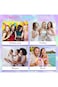 Excefore 200 Pcs Iridescent Paper Straws Drinking Disposable Straws Multicoloured Straws Birthday P