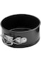 4 Inch Black Non-stick Circular Carbon Steel Baking Tray Springform Cake Pan with Clasp