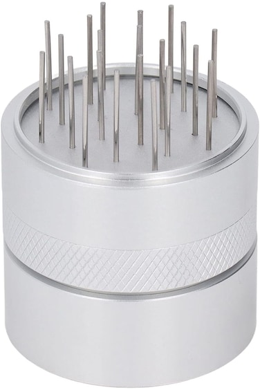 موزع إبرة قهوة مع قاعدة، تشتيت فعال، مقبض قهوة من الفولاذ المقاوم للصدأ