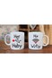 AW Fashions His Wifiy, Her Huby - Funny Geek USB WIFI - Funny Couple Mug - (2) 11OZ Coffee Mug - Fu