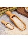 ALMEKAQUZ 6 Pcs Bath Salt Scoop, Wooden Scoops for Canisters, 3 Big 3 Smalll Natural Beech Wooden S
