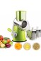 Cheese Grater Manual Rotary Vegetable Slicer Fruit Chopper Roller Grater with 3 Stainless Steel Rot