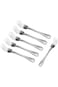 Soleter Stainless Steel Cake Fork With Mirror Polish   6 Pieces Fruit Forks   Dessert Pastry Salad