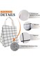 Lunch Bag Insulated Lunch Box for Women Men,Reusable Adult Lunch Tote Bags for Work or Travel (Whit