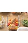 wda Orange Fresh Glass Food Storage Containers, Set of 3 Rectangular