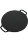 Luqeeg Korean Grill Pan, Double Handle BBQ Griddle, Nonstick Round Griddle Grill Pan Outdoor Stoves