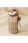 450ml Silver Thermos Coffee Mug with Thermometer