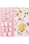 KASTWAVE 8pcs Cookie Cutters Stamper, Animal Cookie Cutters 8 Pcs Fondant Cutters Plunger Cookie St