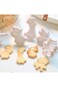 KASTWAVE 8pcs Cookie Cutters Stamper, Animal Cookie Cutters 8 Pcs Fondant Cutters Plunger Cookie St