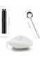 PlorFox Coffee Bean Dosing Cup and Spray Bottle and Spoon 3-Piece Set，Kit For Espresso,Ceramic Sing