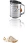 Sweet seven Efficient Flour Sifter for Baking   Fine Mesh Rotary Hand Crank   Stainless Steel Const