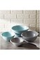AMGREEN 4-Piece Royal Mixing Bowl Set Blue/Grey 21.7x21.7x10.3cm