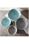 AMGREEN 4-Piece Royal Mixing Bowl Set Blue/Grey 21.7x21.7x10.3cm