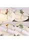 KASTWAVE Spring Napkin Rings, Set of 6 Easter Napkins Ring Farmhouse Green Leaf Floral Napkin Rings