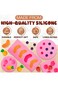Excefore Fruit Snack Molds Silicone, Candy Silicone Molds &amp; Ice Cube Trays, 5Pcs Fruit Shaped Silic