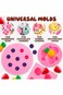 Excefore Fruit Snack Molds Silicone, Candy Silicone Molds &amp; Ice Cube Trays, 5Pcs Fruit Shaped Silic
